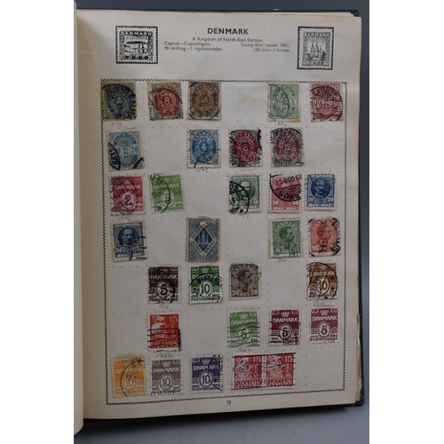 499 - Movaleaf Worldwide Stamp Album Containing a Large Selection of Great Britian, Hong Kong, Indian and ... 