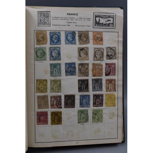 499 - Movaleaf Worldwide Stamp Album Containing a Large Selection of Great Britian, Hong Kong, Indian and ... 