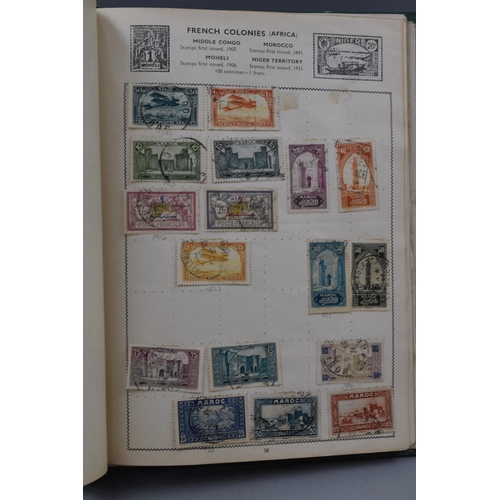 499 - Movaleaf Worldwide Stamp Album Containing a Large Selection of Great Britian, Hong Kong, Indian and ... 