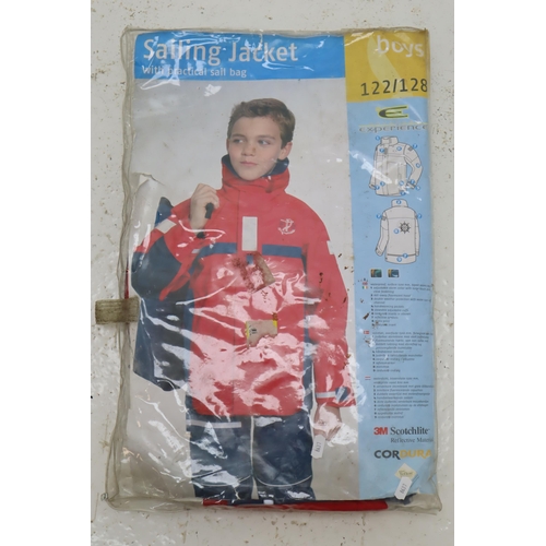 651 - Cordura 3M Scotchlite Boys Sailing Jacket with Practical Sail Bag