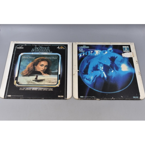 511 - Selection of 8 CED Videodiscs including Rich & Famouse, The China Syndrome, the Fog  and more