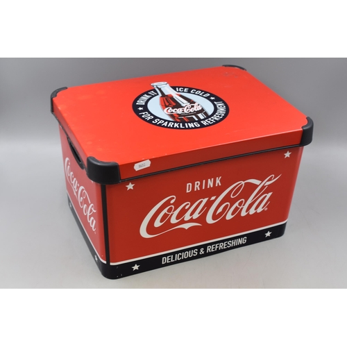 659 - Branded Coca-Cola Storage Box (38cm x 23cm x 28cm)