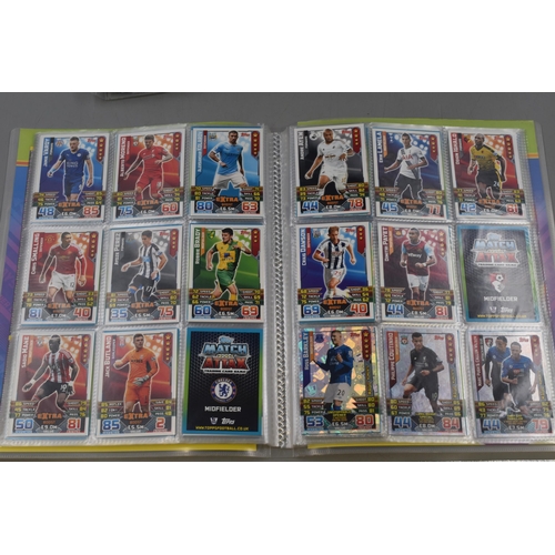 530 - Three Match Attax Binders, Containing A Large Selection of Match Attax Cards From The 2015-16 Season... 