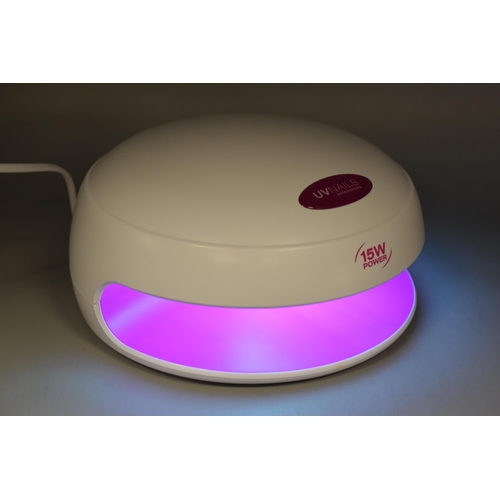 549 - UV Nails Extension Kit By Rio To Include UV Lamp and Accessories, Working When Tested