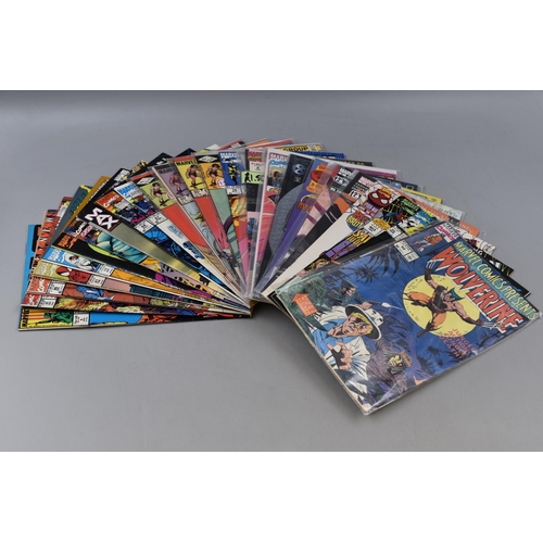 555 - Twenty Four Assorted Marvel Comics.