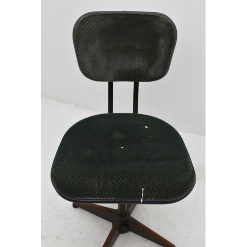 610 - Vintage industrial Evertaut engineers desk swivel chair