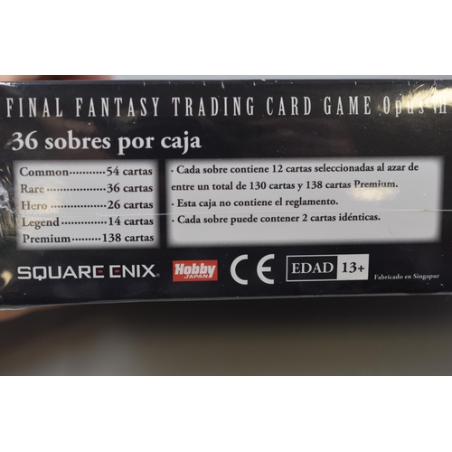 581 - A Sealed Spanish Edition Final Fantasy Opus VII Boxed TCG Set, Includes 36 Packs