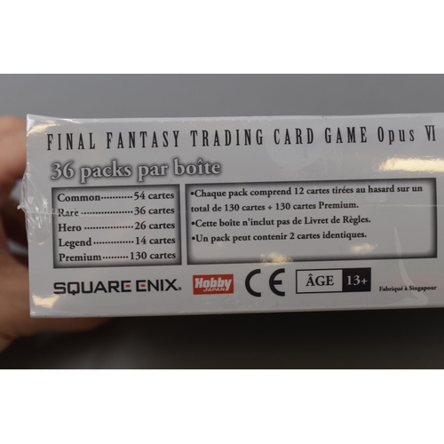 582 - A Sealed French Edition Final Fantasy TCG Opus VI Boxed Set, Contains 36 Packs.