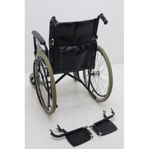 602 - Fold Up Wheelchair with footrest and Brake System Fitted