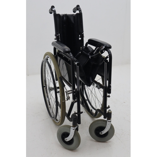 602 - Fold Up Wheelchair with footrest and Brake System Fitted