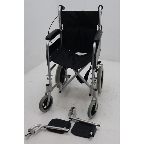 603 - Enigma Lightweight Fold Up Wheelchair with footrest and Brake Sytem Fitted