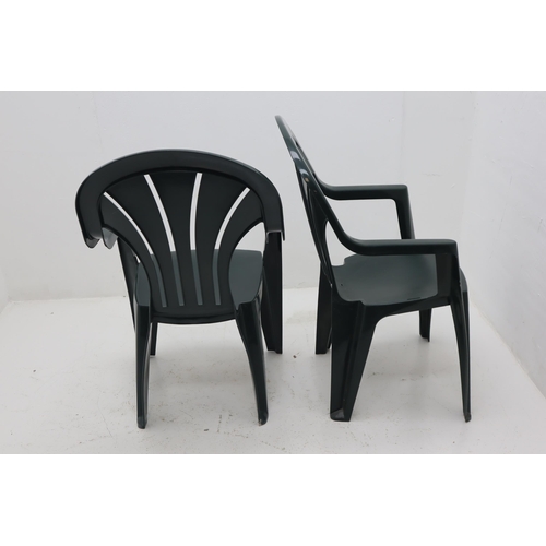 605 - Set of 4 Garden Stackable Chairs