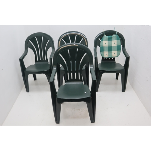 605 - Set of 4 Garden Stackable Chairs