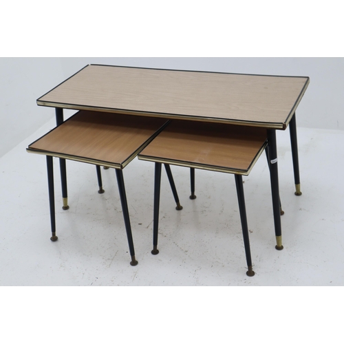 623 - Set of Three Vintage laminate Topped Tables to include one Coffee table 36