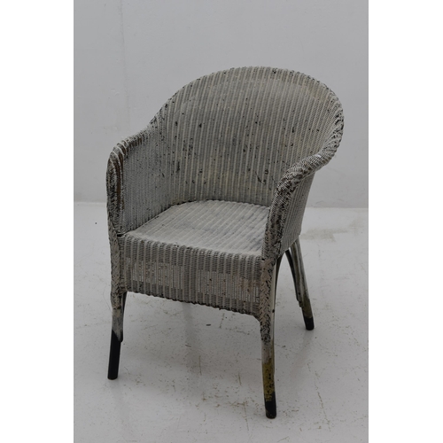 643 - Lloyd Loom Lusty 1940s Wicker Bedroom Chair