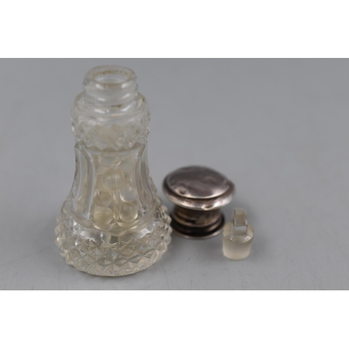 9 - Sterling silver Scent Bottle Complete with Stopper circa 1925