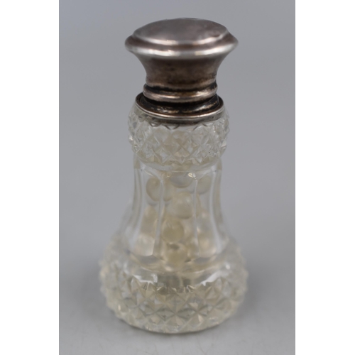 9 - Sterling silver Scent Bottle Complete with Stopper circa 1925