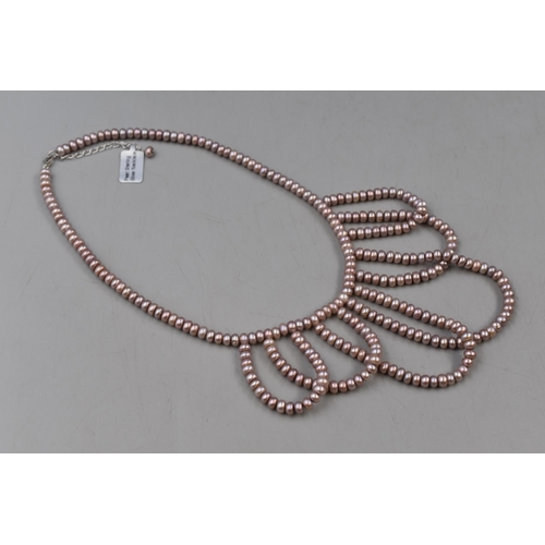 43 - Pearl Sterling Silver Necklace