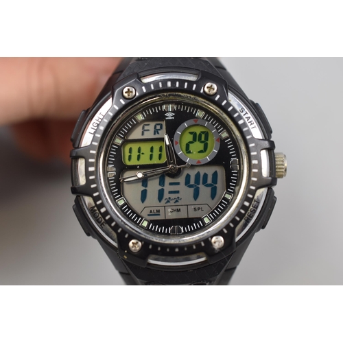 52 - Umbro Digital Quartz Watch with Rubberised Strap (Working)