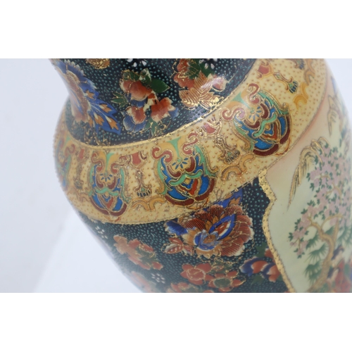 297 - Large Detailed Hand Painted Chinese Vase depicting a lakeside Gathering 18