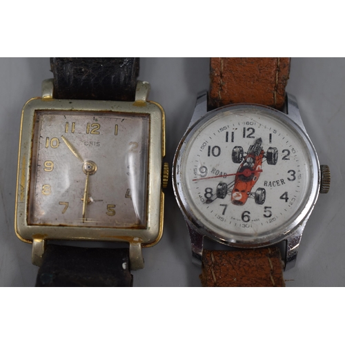 72 - Selection of 7 Vintage Gents Watches including Timex, Ingersoll, Montine and More