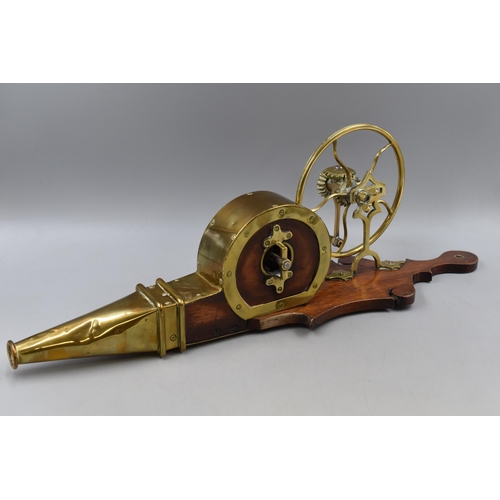 318 - Antique Brass Mechanical Bellows