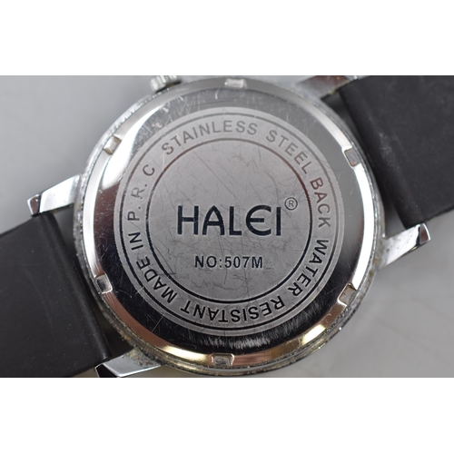 84 - Halei Quartz Watch with Rubberised Strap (Working)