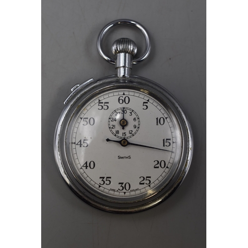 95 - Ingersoll Pocket Watch with Second Hand and Illuminated Dial (Working) together with a Smiths 60 Sec... 