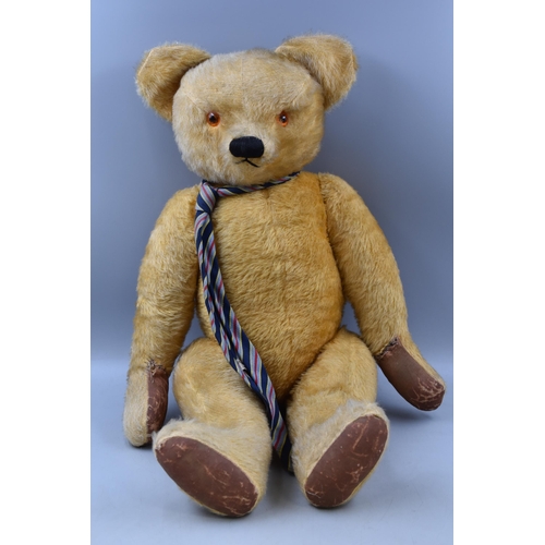 347 - Old  Teddy Bear With Articulated Joints ( Including Head)