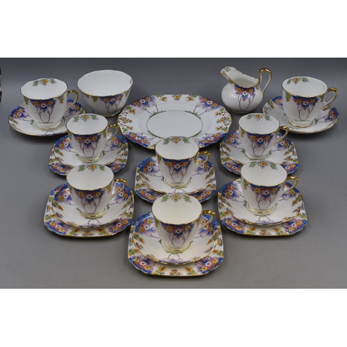 348 - Twenty Piece New Chelsea Staffordshire Woodland Tea Set with two extra large Cups and Saucers