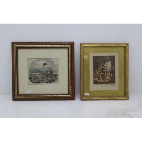 350 - Two Framed and Glazed Lithographic Prints, one Depicting The Opening of Southport Pier and one by W.... 