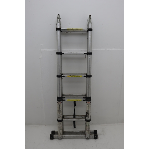 355 - Extendable Folding Aluminium Ladders Height not Extended 64