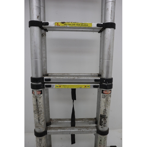 355 - Extendable Folding Aluminium Ladders Height not Extended 64