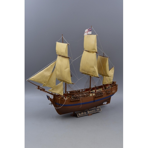 372 - Two Model Sailing Ships including HMS Bounty and Regal Ship VASA 19