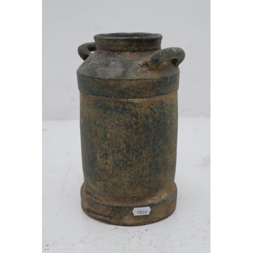 373 - Hand Strown Studio pottery Stoneware Milk Churn Vessel 10