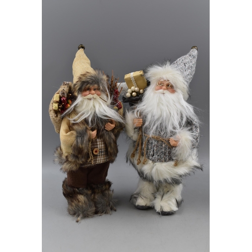 374 - Pair of Nordic Santa Statues approx 14