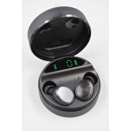 385 - Brand New Yobola T5 Wireless Earbuds Bluetooth Headphones in original box with instructions