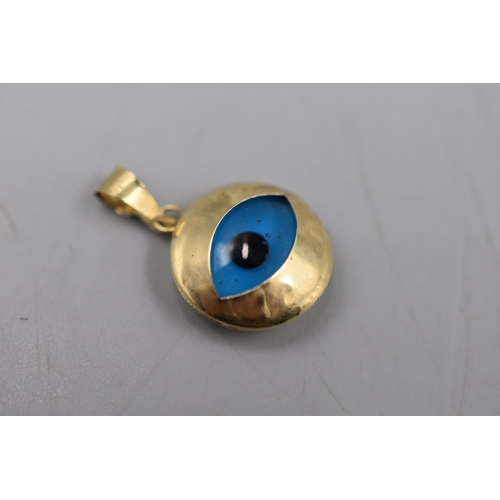 147 - Gold 585 (14ct) Evil Eye Pendant / Charm