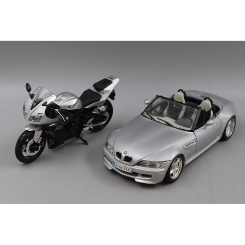 390 - Bburago Diecast Model BMW M Roadster 1996 approx 9