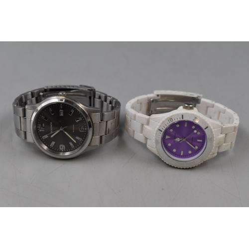 156 - Two Sekonda Quartz Watches (Both Working)