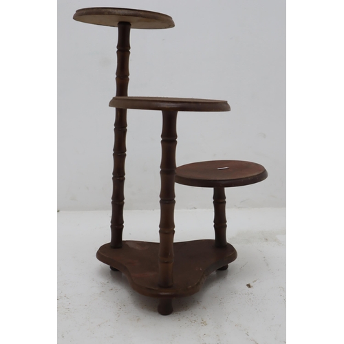 404 - Three Tier Wooden Plant Stand