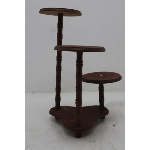 404 - Three Tier Wooden Plant Stand