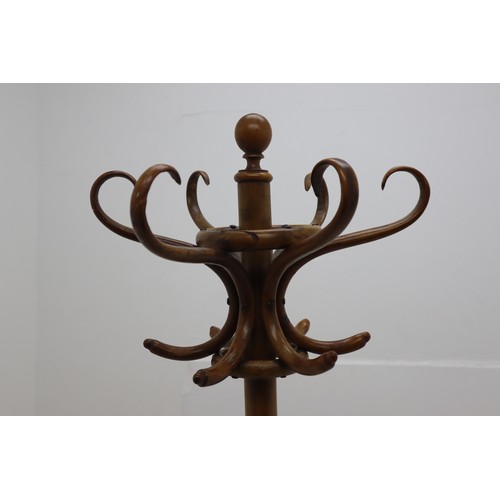 406 - A Wooden Hat/Coat Stand, Approx 176cm Tall. AF.