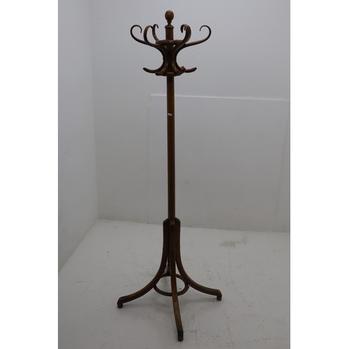 406 - A Wooden Hat/Coat Stand, Approx 176cm Tall. AF.