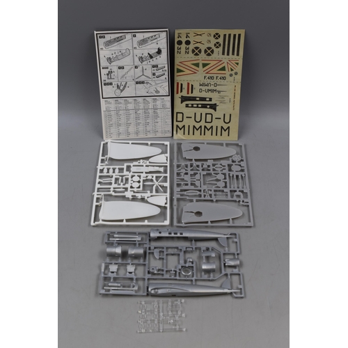 174 - A Matchbox Heinkel He-70F-2 Model Plane Kit (Box Opened But All Pieces Appear to Be There), With a D... 