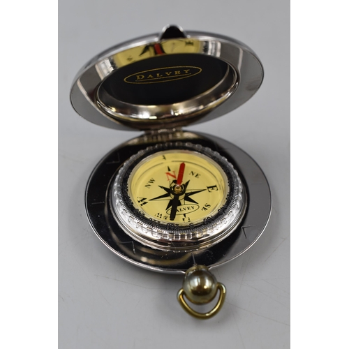 175 - Dalvey Pocket Compass Complete with Presentation Case and Paperwork