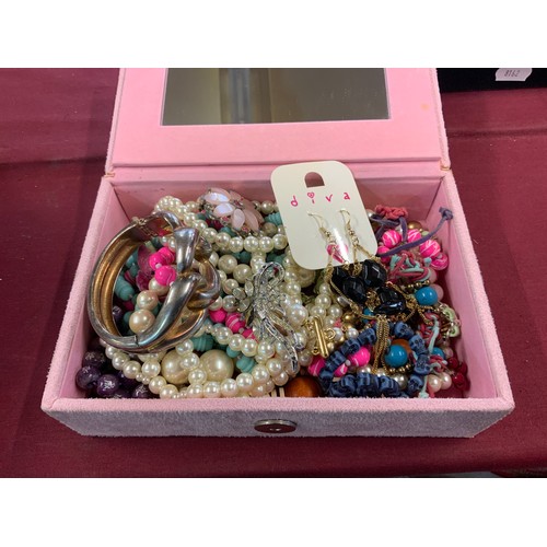 431 - Collection of Various items of Jewellery complete with Mirrored Jewellery Box