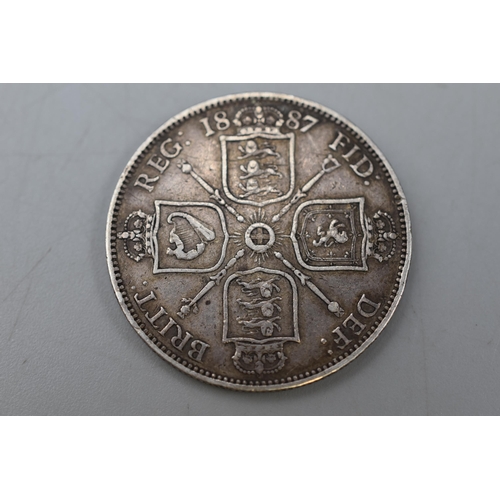 199 - Victoria 1887 Silver Florin