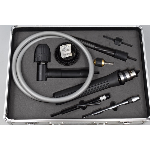 547 - Flexible Drill Extension Kit With Complete Selection Of Drill Heads Comes In Aluminium Case
