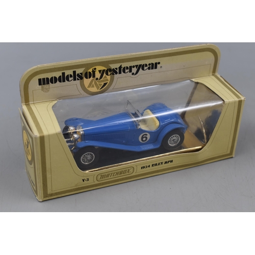 548 - A Selection of Seven Boxed Matchbox Models of Yesteryear Diecast Cars. Includes 1938 Hispano Suiza, ... 